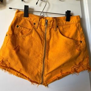 Orange CARMAR Asymmetrical skirt!